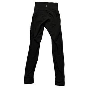 Lululemon Black Mesh Full Length Leggings Size 4